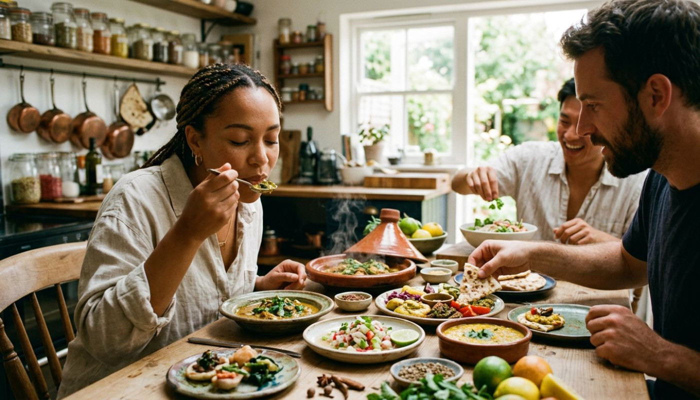 Voyage sensoriel : explorer le bien-être à travers les cuisines du monde